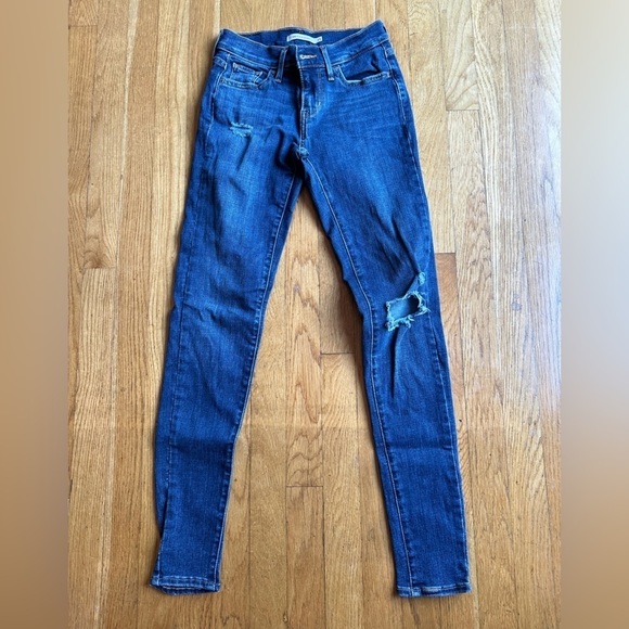 Levi’s super skinny jeans medium color denim size 28 - Picture 1 of 3